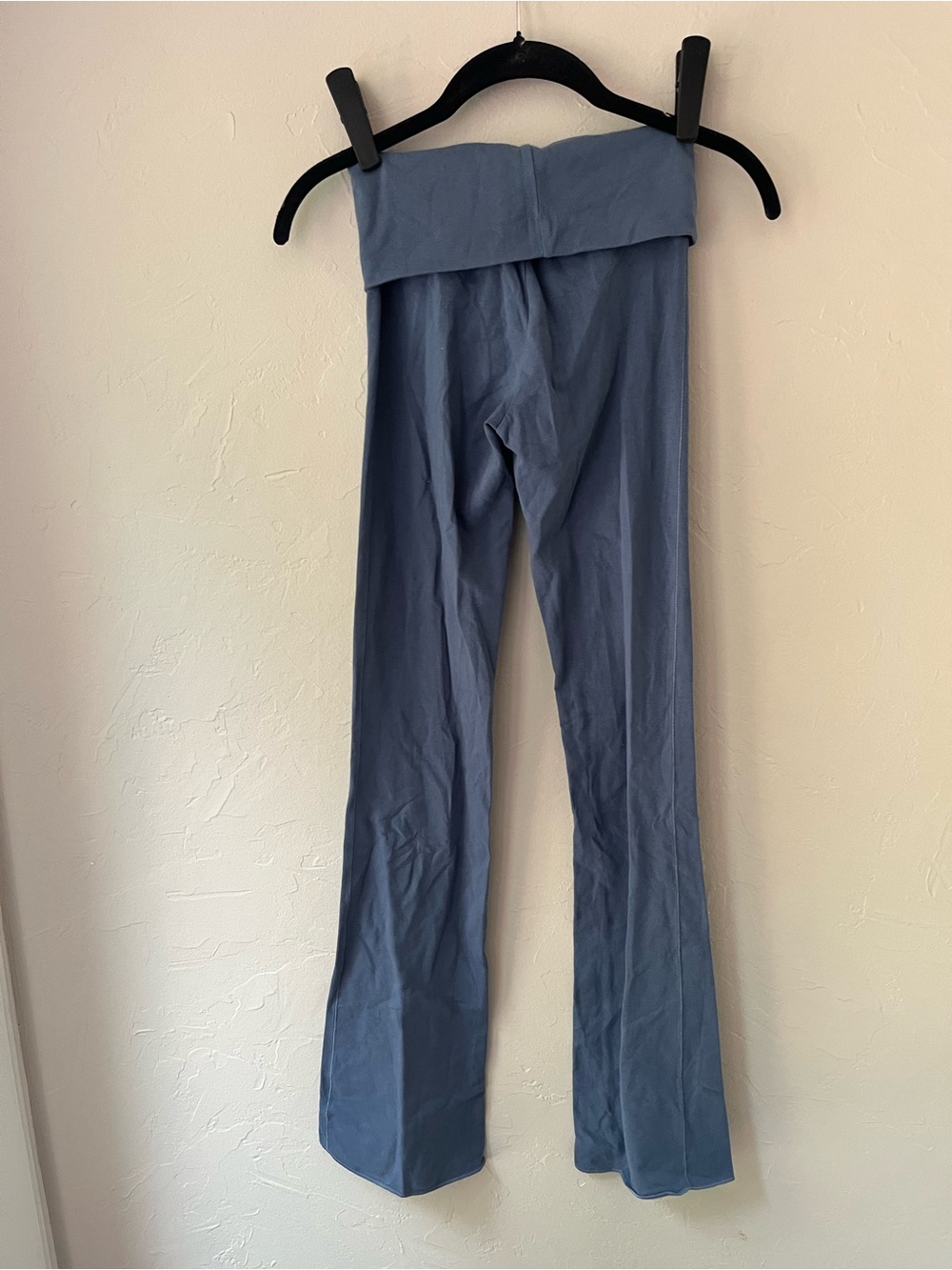 SKIMS COTTON JERSEY FOLDOVER PANTS IN HARBOR XXS - Picture 4 of 4